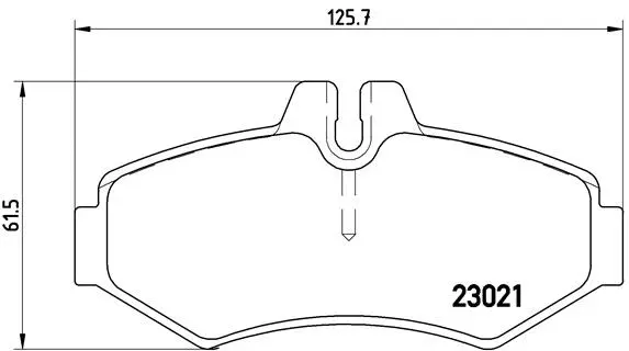 Diskinių stabdžių trinkelių rinkinys BREMBO P 50 020