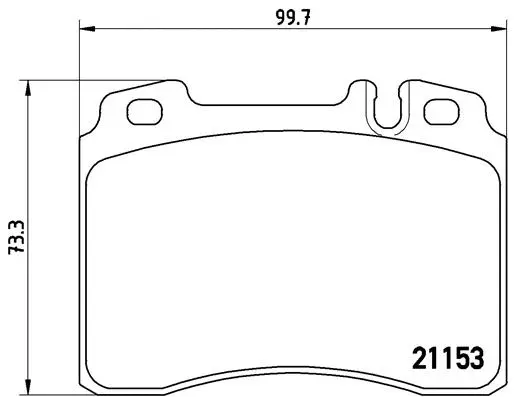Diskinių stabdžių trinkelių rinkinys BREMBO P 50 022