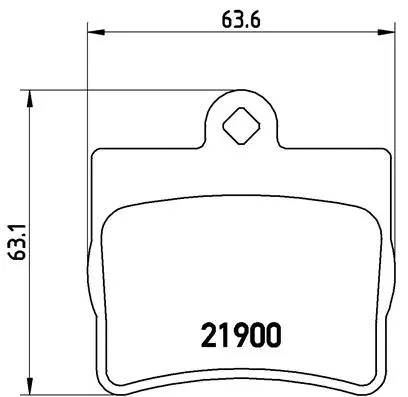 Diskinių stabdžių trinkelių rinkinys BREMBO P 50 024
