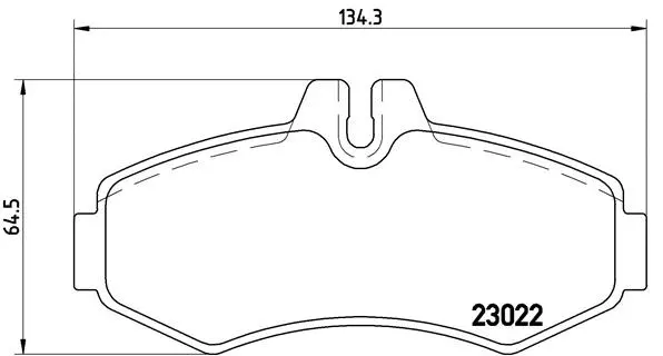 Diskinių stabdžių trinkelių rinkinys BREMBO P 50 031
