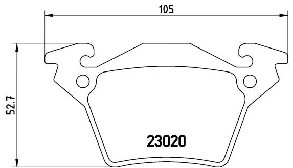 Diskinių stabdžių trinkelių rinkinys BREMBO P 50 032