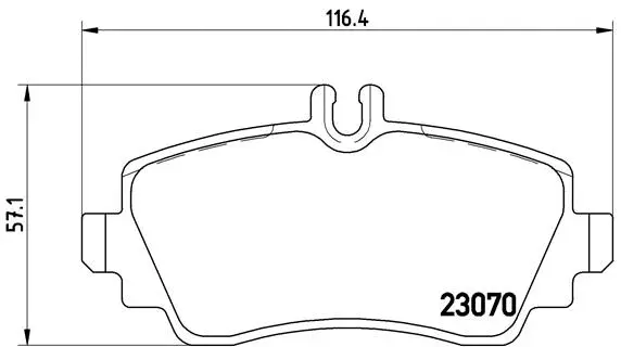 Diskinių stabdžių trinkelių rinkinys BREMBO P 50 035