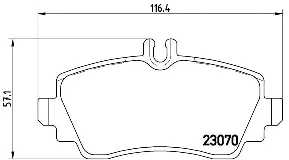 Diskinių stabdžių trinkelių rinkinys BREMBO P 50 036