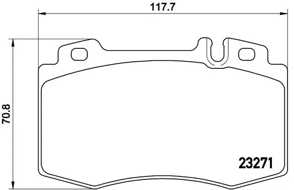 Diskinių stabdžių trinkelių rinkinys BREMBO P 50 041