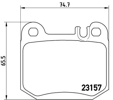 Diskinių stabdžių trinkelių rinkinys BREMBO P 50 043