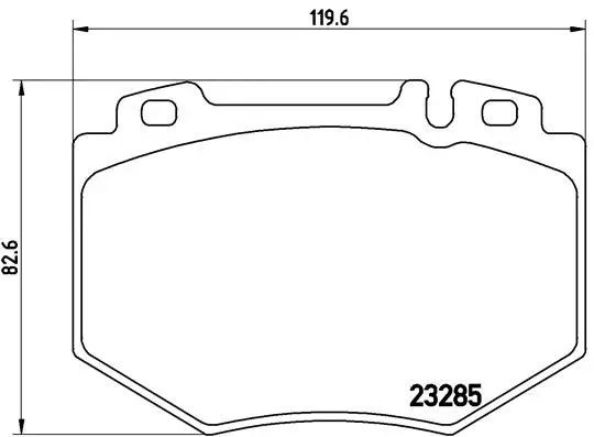 Diskinių stabdžių trinkelių rinkinys BREMBO P 50 048