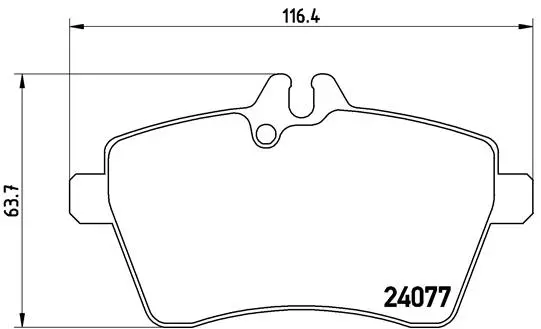 Diskinių stabdžių trinkelių rinkinys BREMBO P 50 054