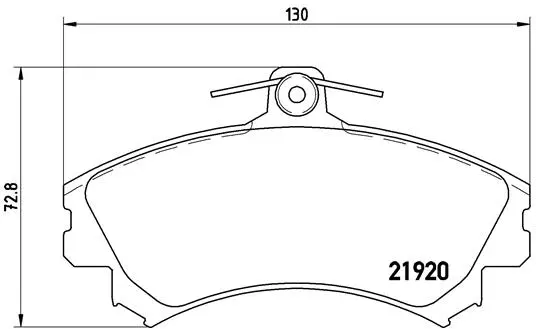 Diskinių stabdžių trinkelių rinkinys BREMBO P 50 055