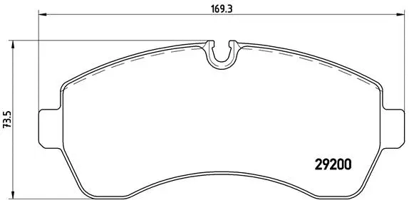 Diskinių stabdžių trinkelių rinkinys BREMBO P 50 059