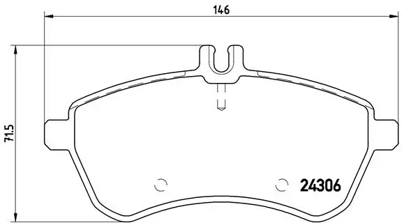 Diskinių stabdžių trinkelių rinkinys BREMBO P 50 067X