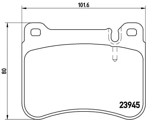 Diskinių stabdžių trinkelių rinkinys BREMBO P 50 073X