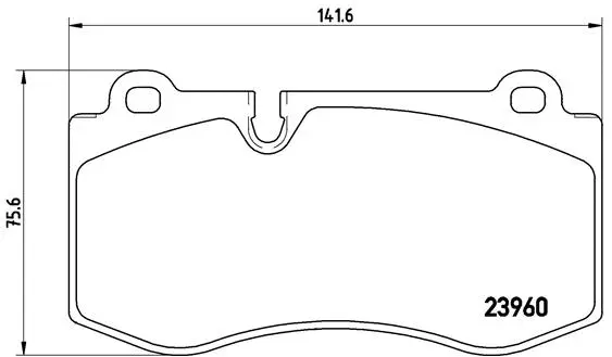 Diskinių stabdžių trinkelių rinkinys BREMBO P 50 074X