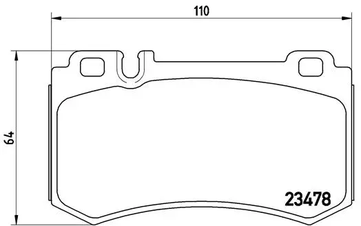 Diskinių stabdžių trinkelių rinkinys BREMBO P 50 077