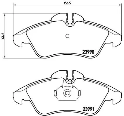 Diskinių stabdžių trinkelių rinkinys BREMBO P 50 080