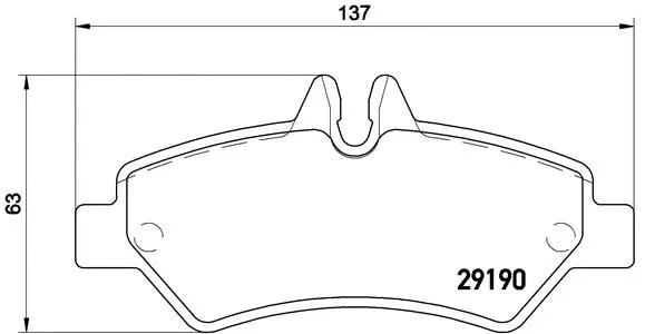 Diskinių stabdžių trinkelių rinkinys BREMBO P 50 084