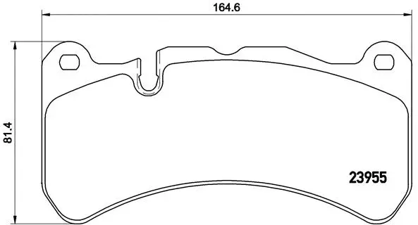 Diskinių stabdžių trinkelių rinkinys BREMBO P 50 092
