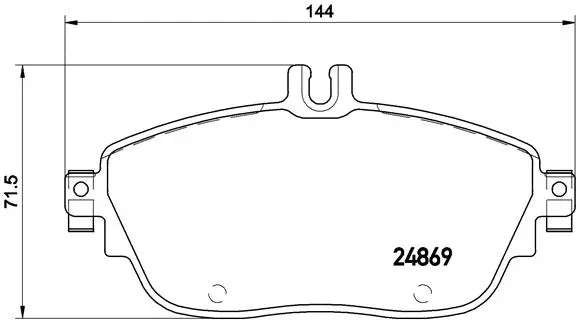 Diskinių stabdžių trinkelių rinkinys BREMBO P 50 093