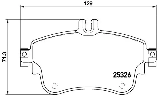 Diskinių stabdžių trinkelių rinkinys BREMBO P 50 094X