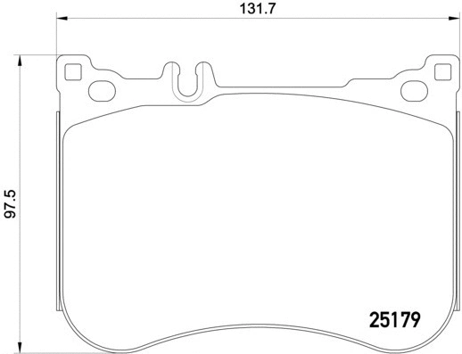 Diskinių stabdžių trinkelių rinkinys BREMBO P 50 095