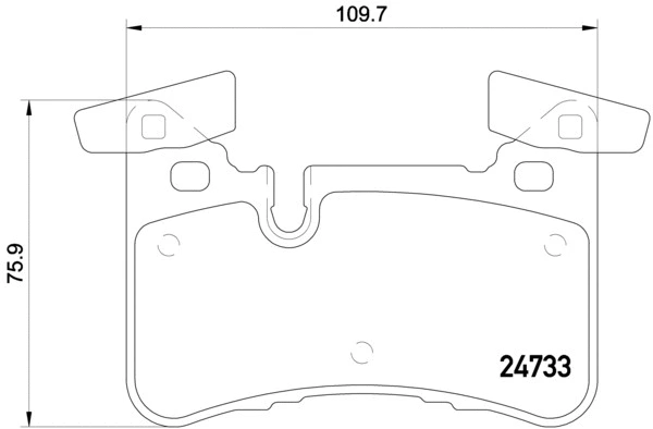 Diskinių stabdžių trinkelių rinkinys BREMBO P 50 110