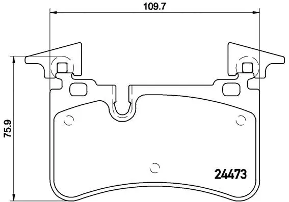 Diskinių stabdžių trinkelių rinkinys BREMBO P 50 113