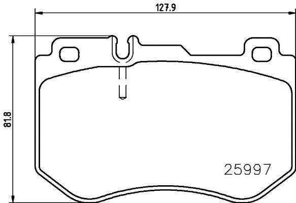 Diskinių stabdžių trinkelių rinkinys BREMBO P 50 123