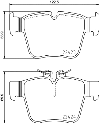 Diskinių stabdžių trinkelių rinkinys BREMBO P 50 133