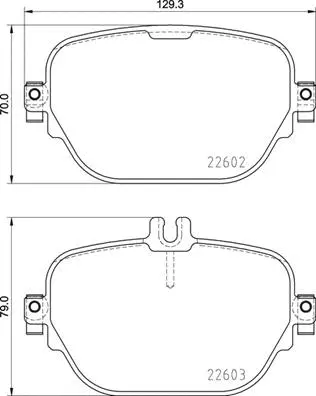 Diskinių stabdžių trinkelių rinkinys BREMBO P 50 138