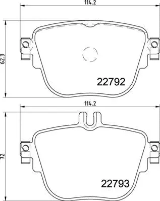Diskinių stabdžių trinkelių rinkinys BREMBO P 50 141