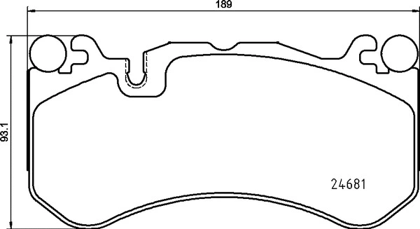 Diskinių stabdžių trinkelių rinkinys BREMBO P 50 142