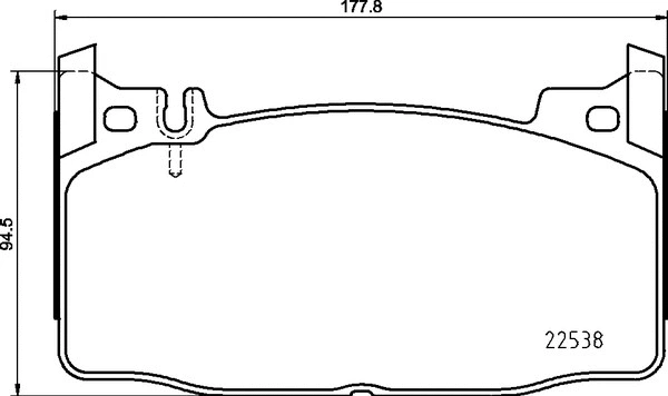Diskinių stabdžių trinkelių rinkinys BREMBO P 50 143