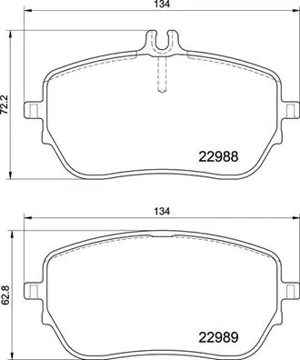 Diskinių stabdžių trinkelių rinkinys BREMBO P 50 146