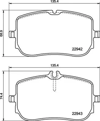 Diskinių stabdžių trinkelių rinkinys BREMBO P 50 157
