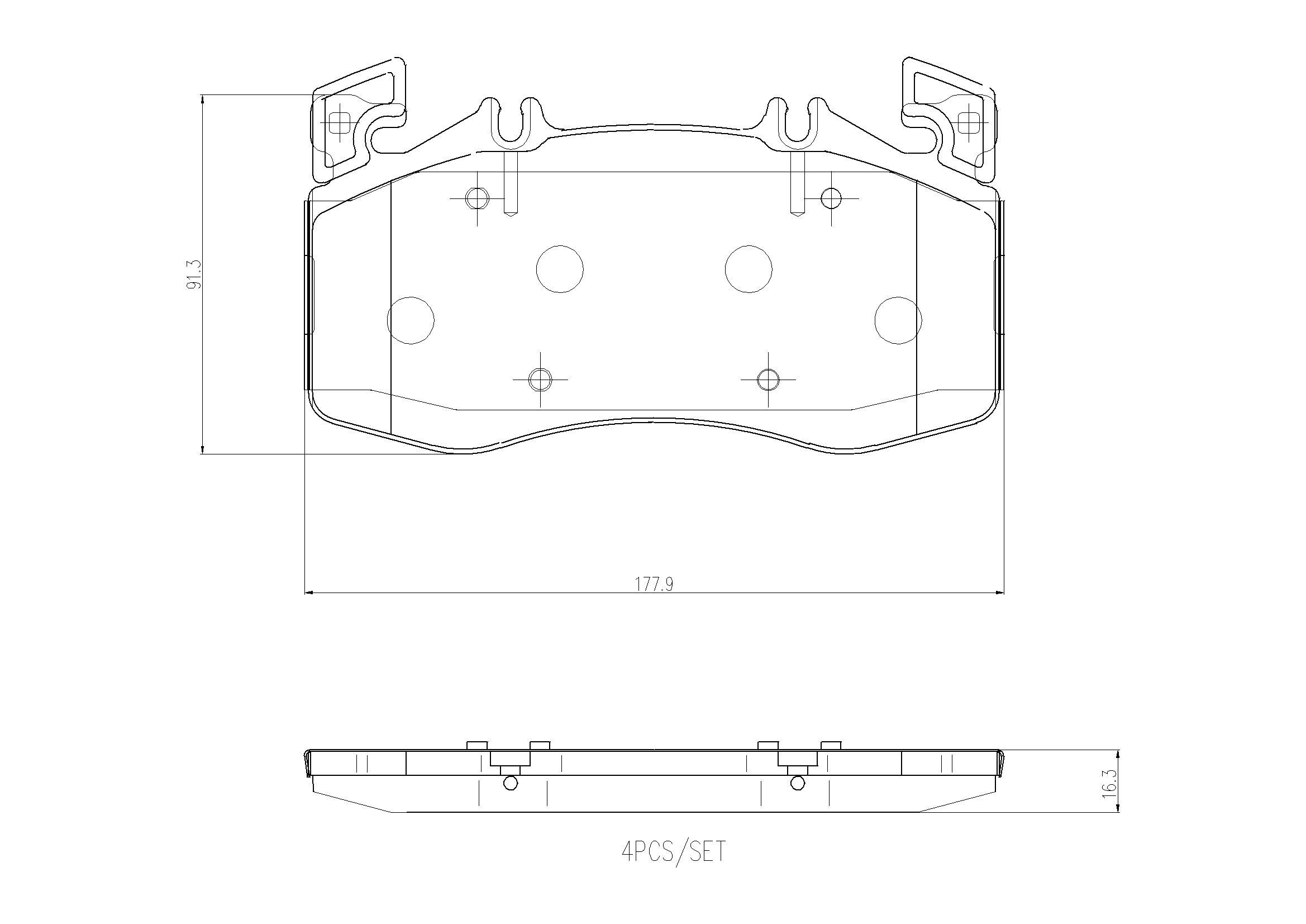 Diskinių stabdžių trinkelių rinkinys BREMBO P 50 163
