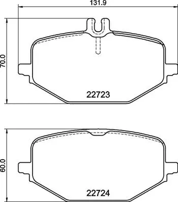 Diskinių stabdžių trinkelių rinkinys BREMBO P 50 168