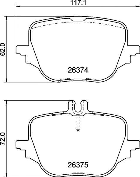 Diskinių stabdžių trinkelių rinkinys BREMBO P 50 169