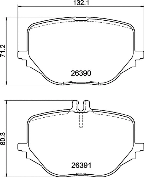 Diskinių stabdžių trinkelių rinkinys BREMBO P 50 170