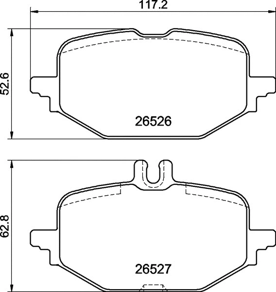 Diskinių stabdžių trinkelių rinkinys BREMBO P 50 172