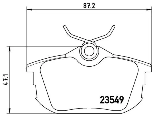 Diskinių stabdžių trinkelių rinkinys BREMBO P 54 023