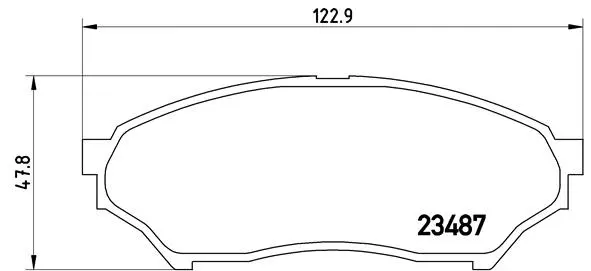 Diskinių stabdžių trinkelių rinkinys BREMBO P 54 028