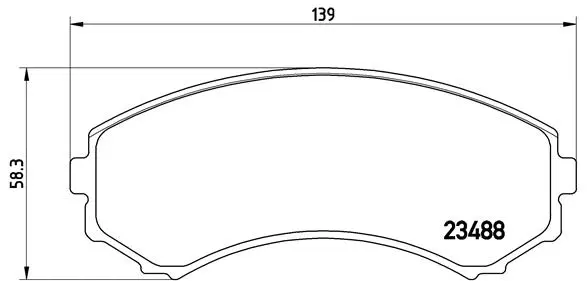 Diskinių stabdžių trinkelių rinkinys BREMBO P 54 029