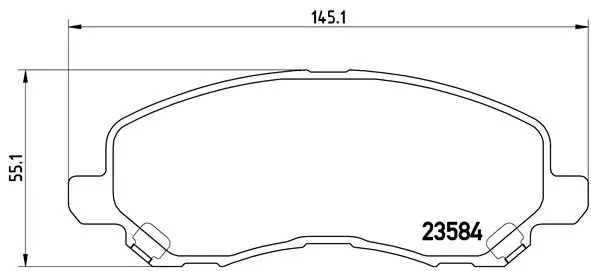 Diskinių stabdžių trinkelių rinkinys BREMBO P 54 030X