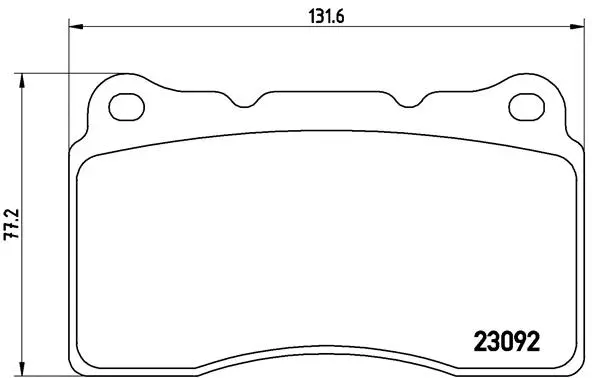 Diskinių stabdžių trinkelių rinkinys BREMBO P 54 040