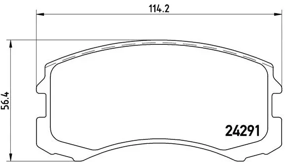 Diskinių stabdžių trinkelių rinkinys BREMBO P 54 041