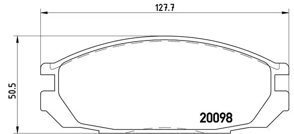 Diskinių stabdžių trinkelių rinkinys BREMBO P 56 020