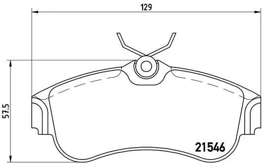 Diskinių stabdžių trinkelių rinkinys BREMBO P 56 022