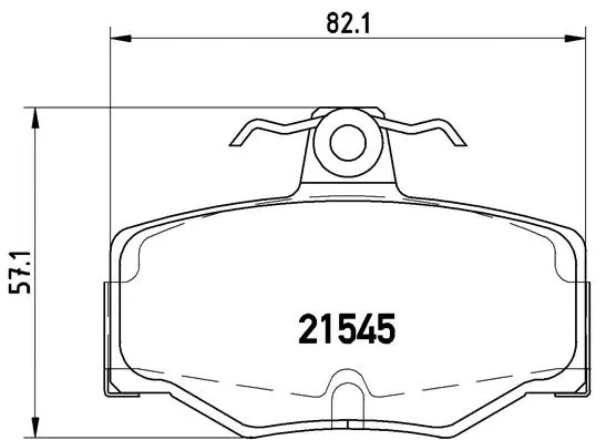 Diskinių stabdžių trinkelių rinkinys BREMBO P 56 024