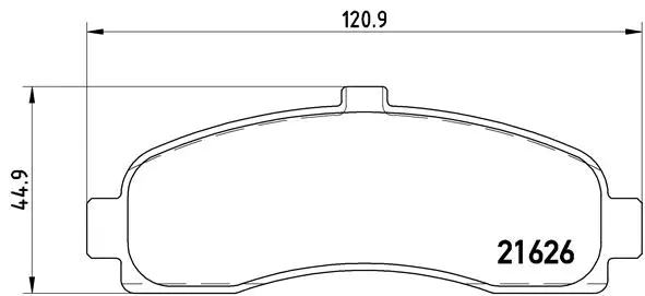 Diskinių stabdžių trinkelių rinkinys BREMBO P 56 031