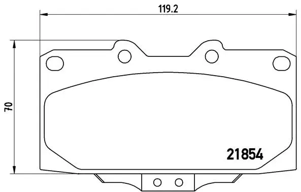 Diskinių stabdžių trinkelių rinkinys BREMBO P 56 034