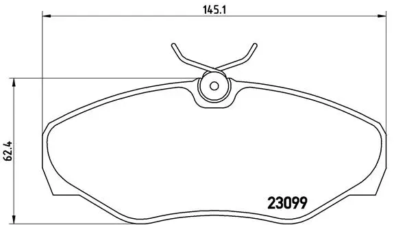 Diskinių stabdžių trinkelių rinkinys BREMBO P 56 061